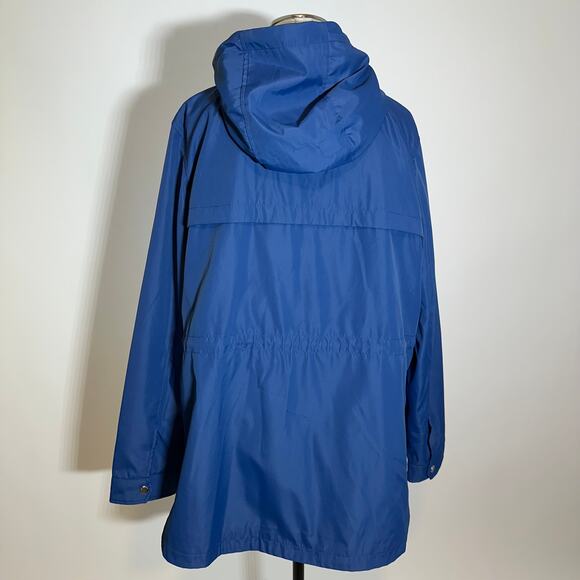 Weatherproof Weathercast Denim Blue Nautical Anorak Jacket Hooded Womens Size XL - Picture 5 of 12